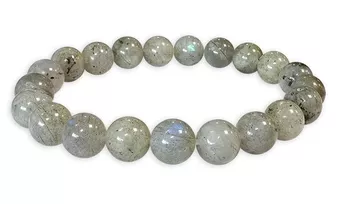 Pulseira de Labradorita AB contas de 8-9mm