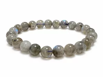 Pulseira de Labradorita AA contas de 8-9mm