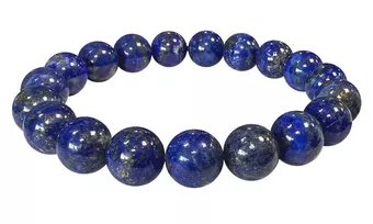 Pulseira de Lápis-Lazúli A contas 10mm