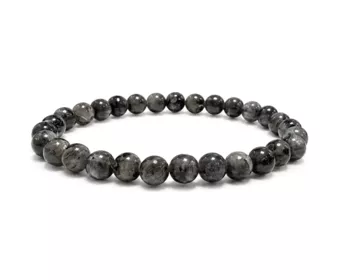Pulseira de Larvikita Qualidade A Contas 6-7mm