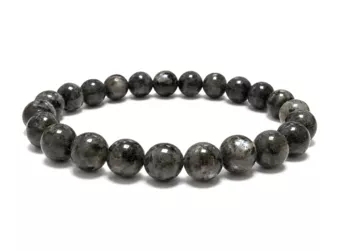 Pulseira Larvikite Contas A 8mm