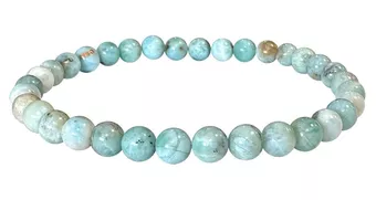 Pulseira Larimar AA contas 5-6mm