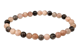 Pulseira de Pedra da Lua Multicolor Escura A contas 6-7mm