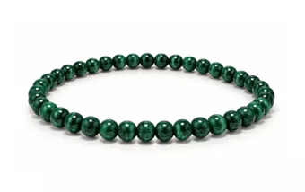 Pulseira de Malaquita AA contas 4mm