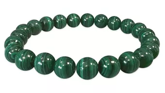 Pulseira de Malaquita Escura AAA contas 8mm