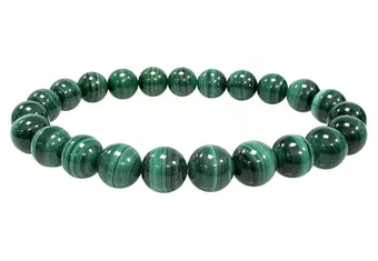 Pulseira de Malaquita Clara AAA contas 8-9mm