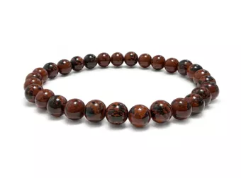 Pulseira Obsidiana Mogno A contas de 6mm