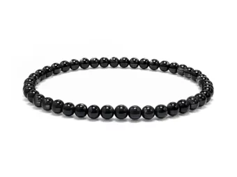 Pulseira de Ónix A contas 4mm