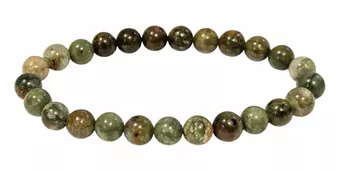 Pulseira de Opala Verde A contas 8mm