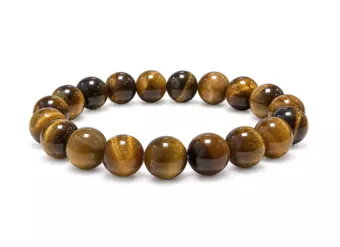 Pulseira Olho de Tigre A contas de 10mm