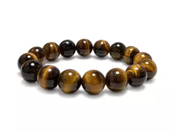 Pulseira Olho de Tigre A contas de 12mm