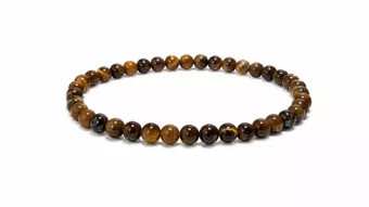 Pulseira de Olho de Tigre AB Contas de 4 mm