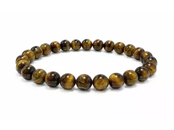 Pulseira de Olho de Tigre A Contas de 6 mm