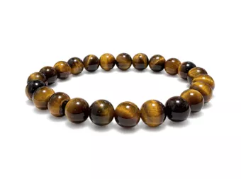 Pulseira de Olho de Tigre AA Contas de 8 mm
