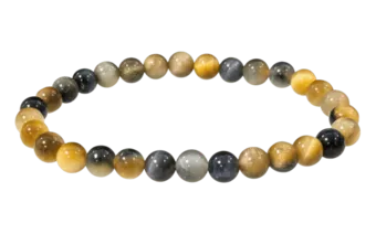Olho de tigre contas de ouro 6mm