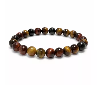 Pulseira de Olho de Tigre Multicolor AA Contas de 8 mm