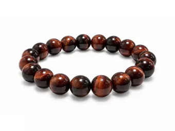 Pulseira de Olho de Boi A+ Contas 10 mm