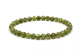 Pulseira de Peridoto A Contas de 5-6 mm