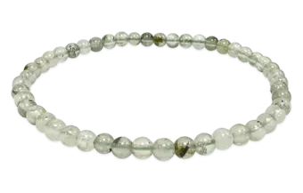 Pulseira Contas de Prehnite A 4mm