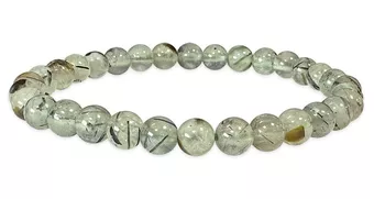 Pulseira Contas de Prehnite A 6mm
