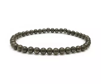 Pulseira de Pirita A contas 4mm