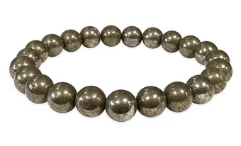 Pulseira de Pirita A contas 8mm
