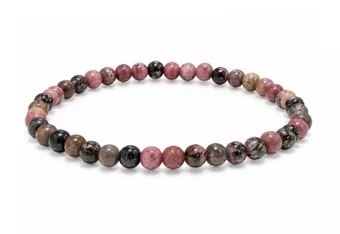 Pulseira de Rodonita A contas 4mm