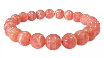 Pulseira de Rodocrosita Argentina AAA contas 7.5-8.5mm