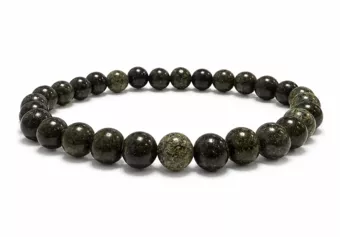 Pulseira de Serpentina do Peru AB contas de 6-7mm
