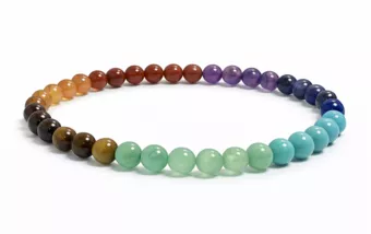 Pulseira 7 Chakras A com Contas de 4mm
