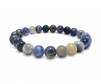 Pulseira de Sodalita AB com Contas de 8mm