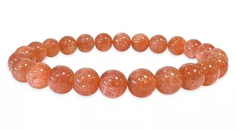 Pulseira de pedra solar com contas AAA 7,5-8,5 mm