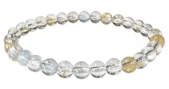 Pulseira de Topázio Multicolorido AA contas 6mm
