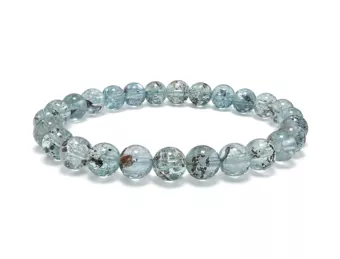 Pulseira Topázio Azul AAA contas de 6-7mm