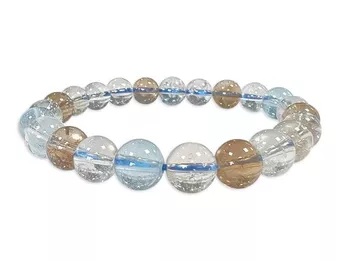 Pulseira de Topázio Multicolorido AAA contas 8mm