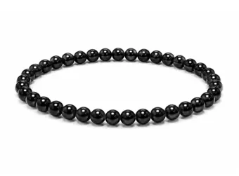 Pulseira de Turmalina Negra A contas 4mm