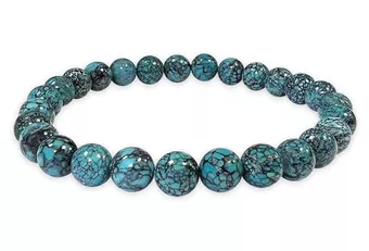 Turquesa natural chinesa AAA contas 6mm pulseira
