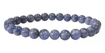 Pulseira Tanzanite AA contas 6mm