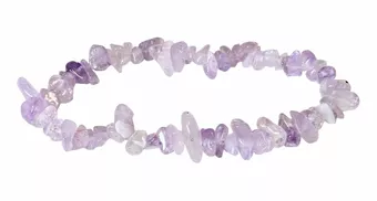 Pulseira Ametista Lavande A chips 5-8mm 18cm