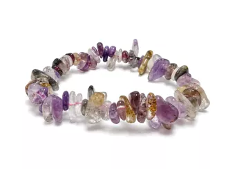 Pulseira de Auralita 23 com Pedras Irregulares AA 5-8mm
