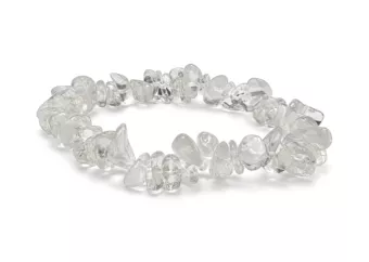Pulseira Chips de Cristal de Rocha A 5-8mm
