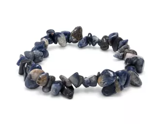 Pulseira Chips de Sodalita A 5-8mm
