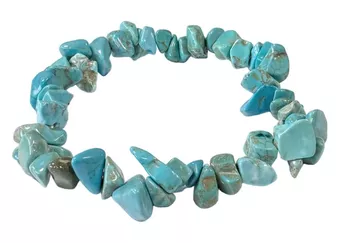 Pulseira chips de Turquénite A 5-8mm
