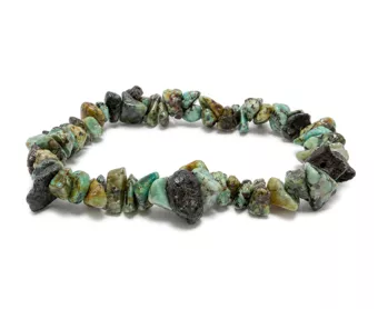 Pulseira de Chips de Turquesa Africana AB 5-8mm