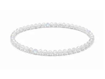 Pulseira de Água-Marinha Facetada AA – Contas de 3 mm