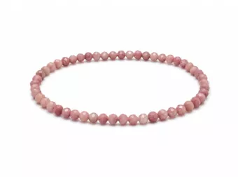 Pulseira de Rodonita Australiana Facetada Qualidade A – Contas de 3 mm