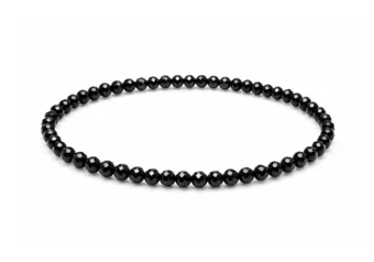 Pulseira de Espinélio Preto Facetado Qualidade A – Contas de 3 mm