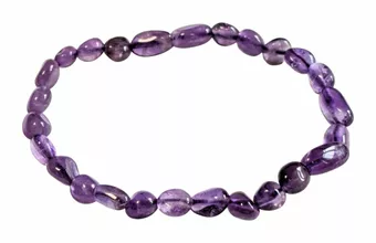 Pulseira Ametista AA pierres roulées
