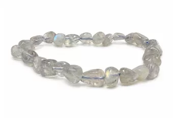 Pulseira de pedras roladas de Labradorita AA 5-8mm