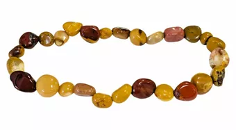 Pulseira Jasper Mokaite com pedras laminadas